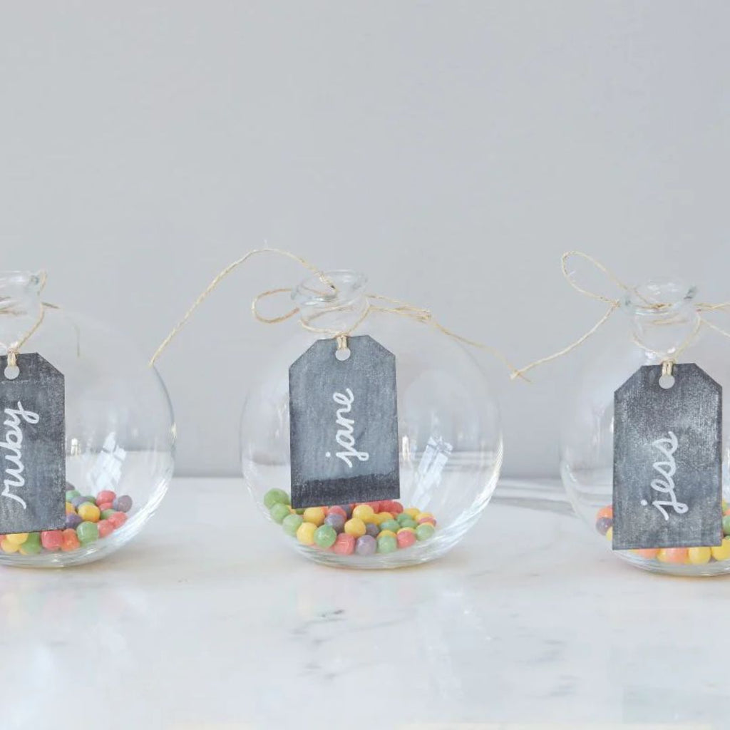 Clear Sphere Bud Flower Vase