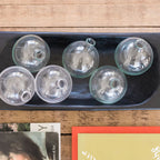 Clear Sphere Bud Flower Vase