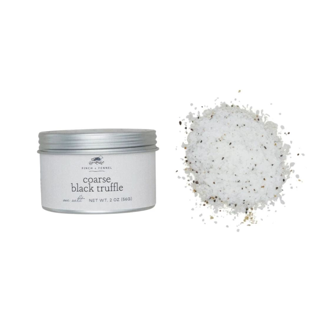 Coarse Black Truffle Sea Salt – 2 oz Gourmet Seasoning