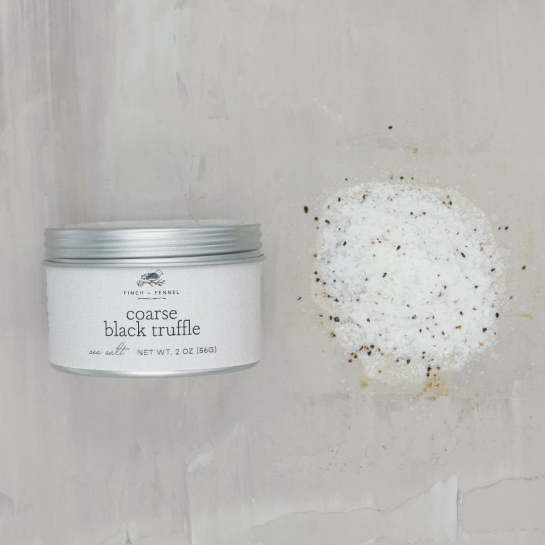 Coarse Black Truffle Sea Salt – 2 oz Gourmet Seasoning