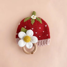 Cotton Addie Strawberry Baby Beanie - 0 to 3m