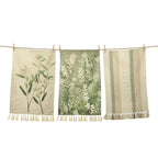Cotton Tea Towel - Neutral Green