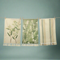 Cotton Tea Towel - Neutral Green