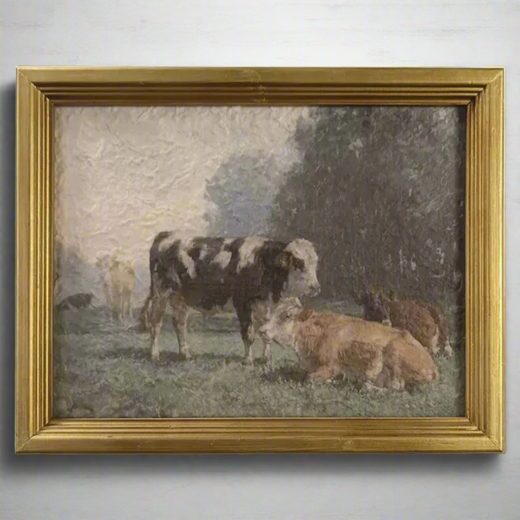 Cow's Grazing Framed Print - Assorted Two Designs