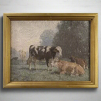 Cow's Grazing Framed Print - Assorted Two Designs