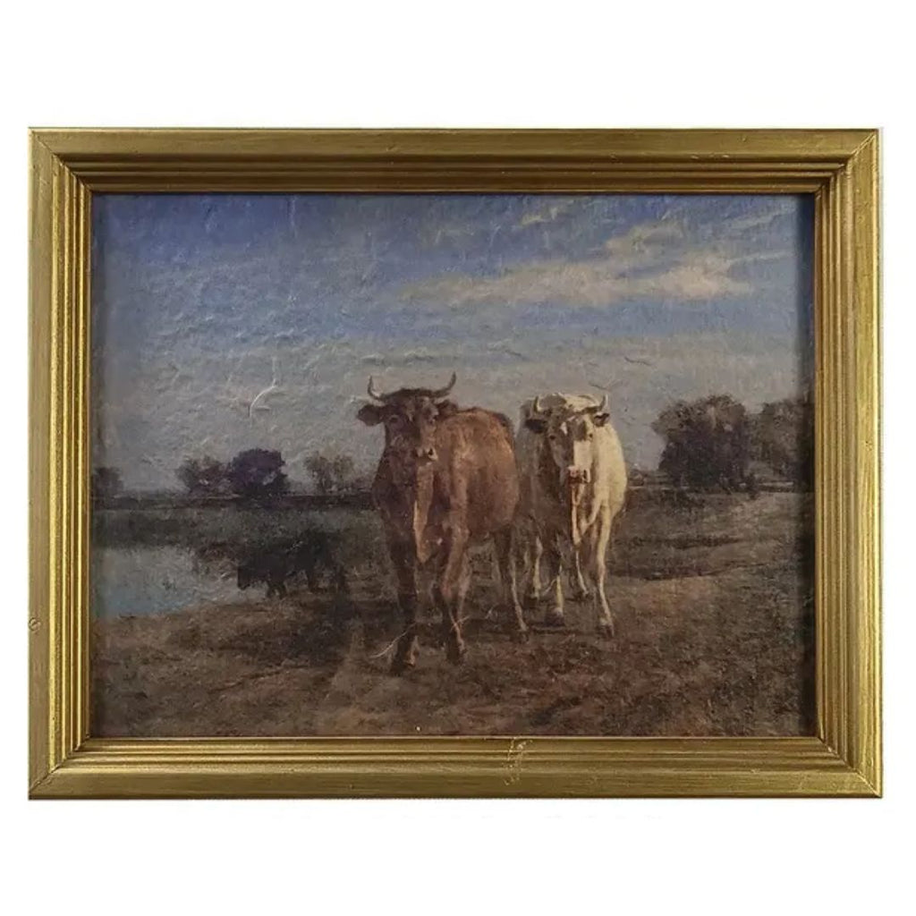 Cow's Grazing Framed Print - Assorted Two Designs