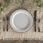 Cream Crackle Plate