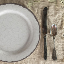 Cream Crackle Plate