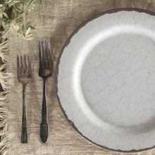 Cream Crackle Plate