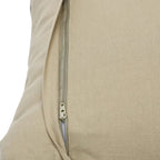 Cream Woven Chenille Throw Pillow