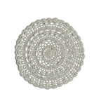 15" Crocheted Round Placemat – Cotton Blend