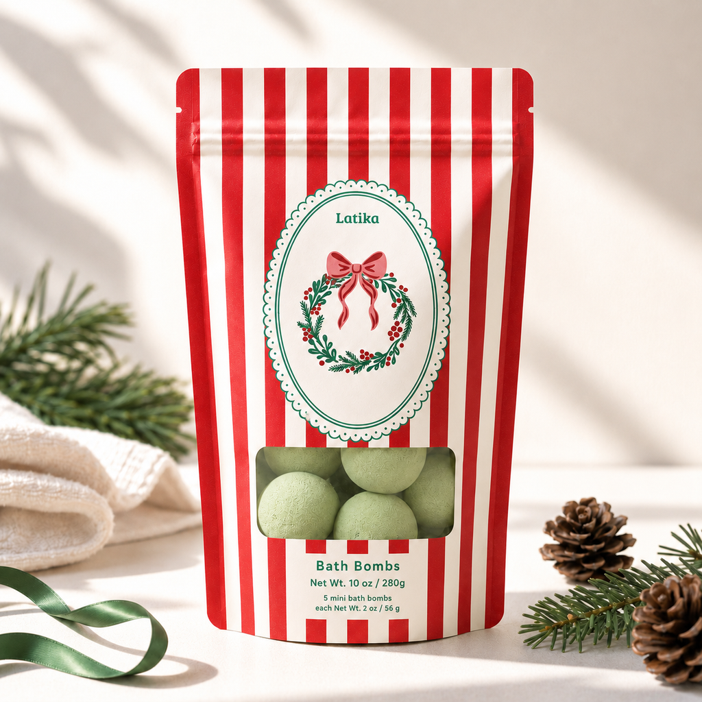 Mini Bath Bombs Gift Bag Pine & Cedarwood