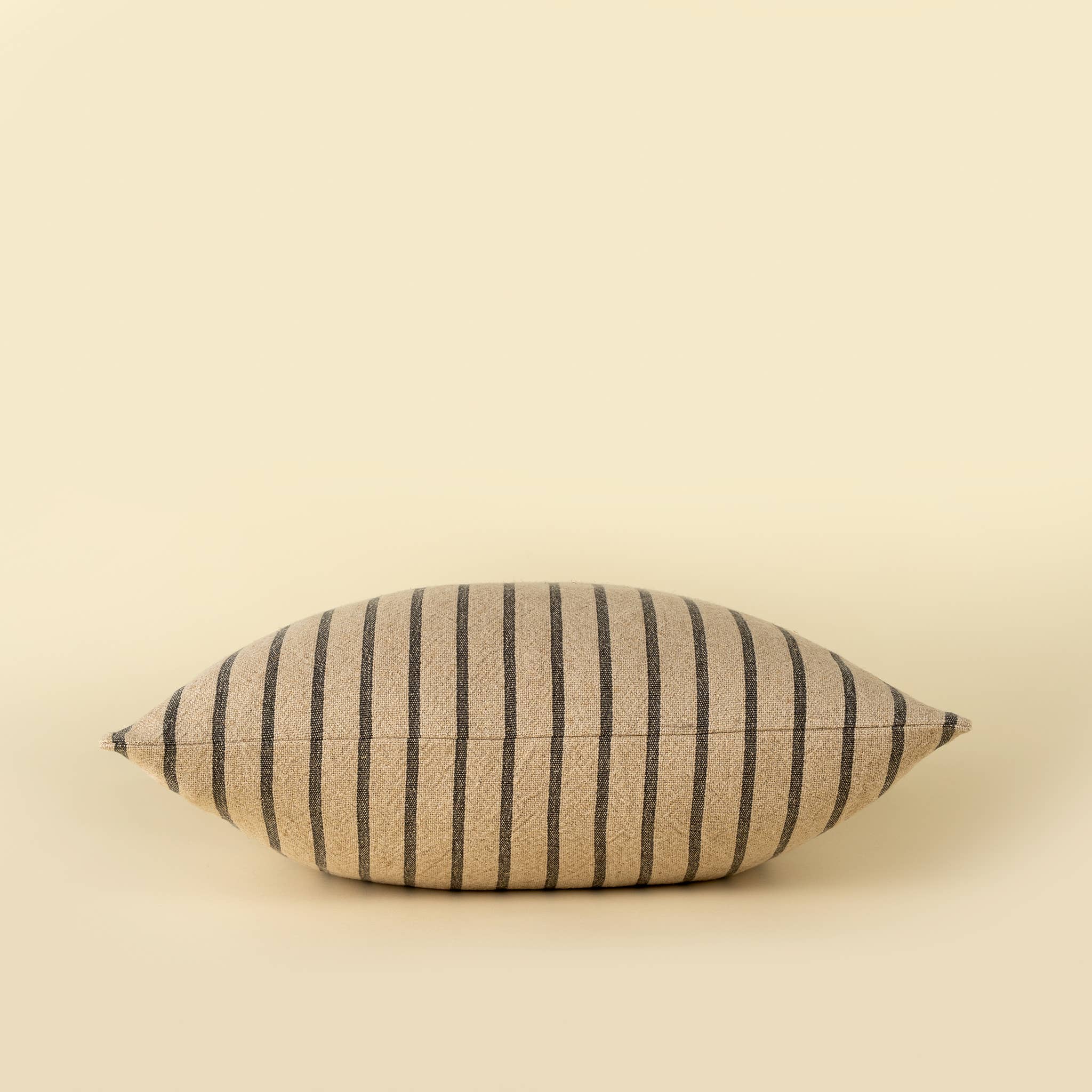 Silas Stripe Pillow Charcoal