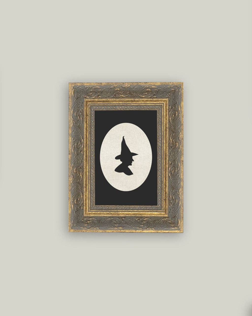 Witch Silhouette Framed