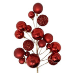 Mixed Shiny/Matte Ball Spray 30" - Red