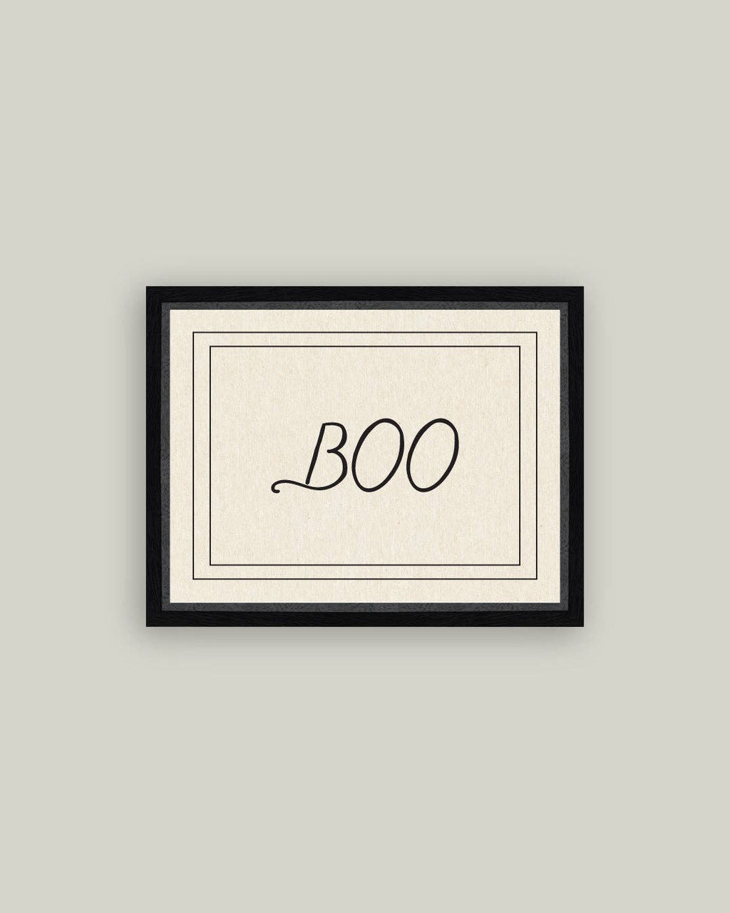 Vintage Boo Framed