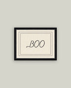 Vintage Boo Framed