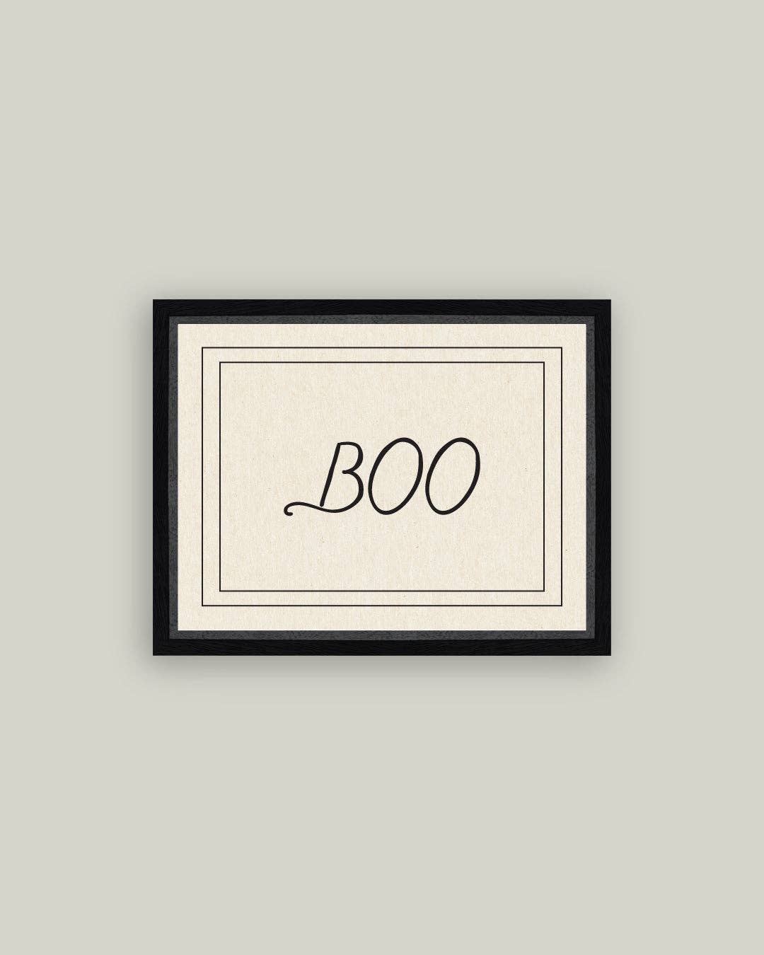 Vintage Boo Framed