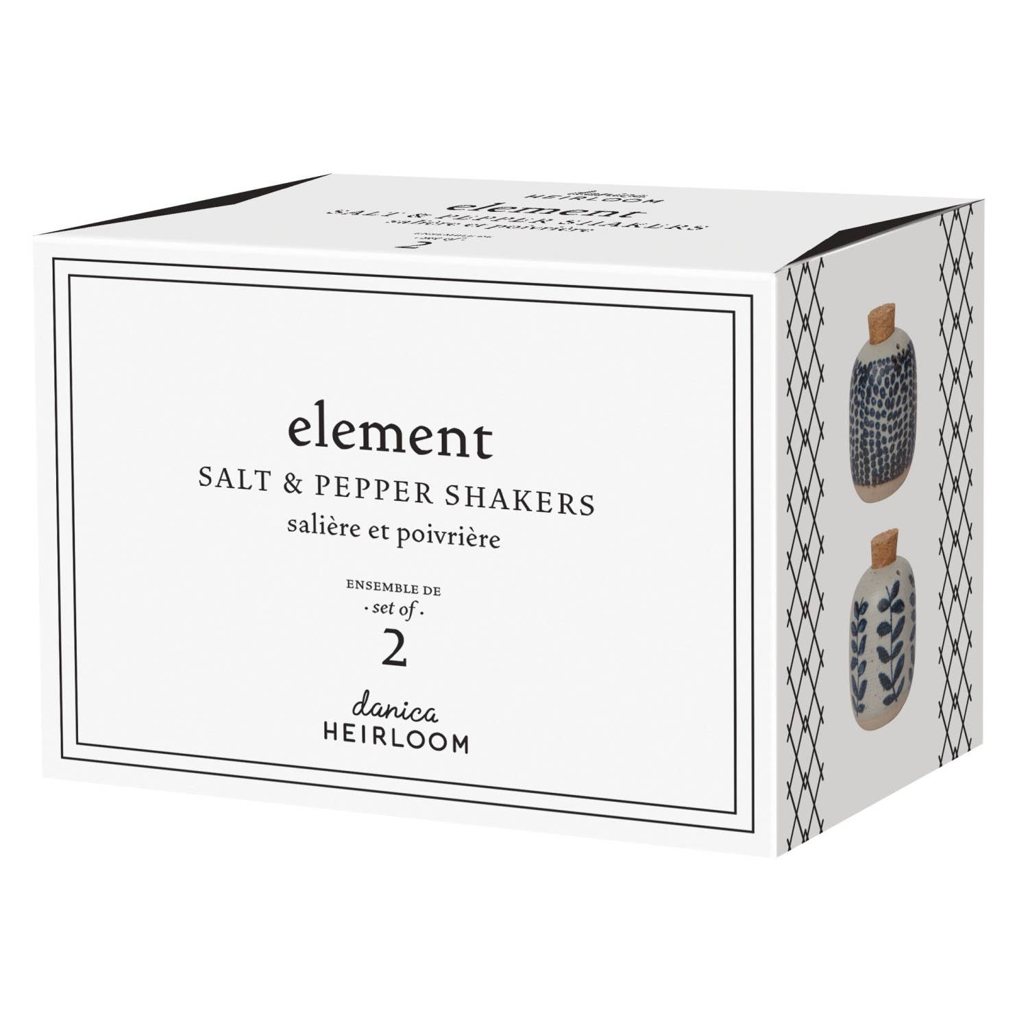 Element Salt & Pepper Shakers S/ 2