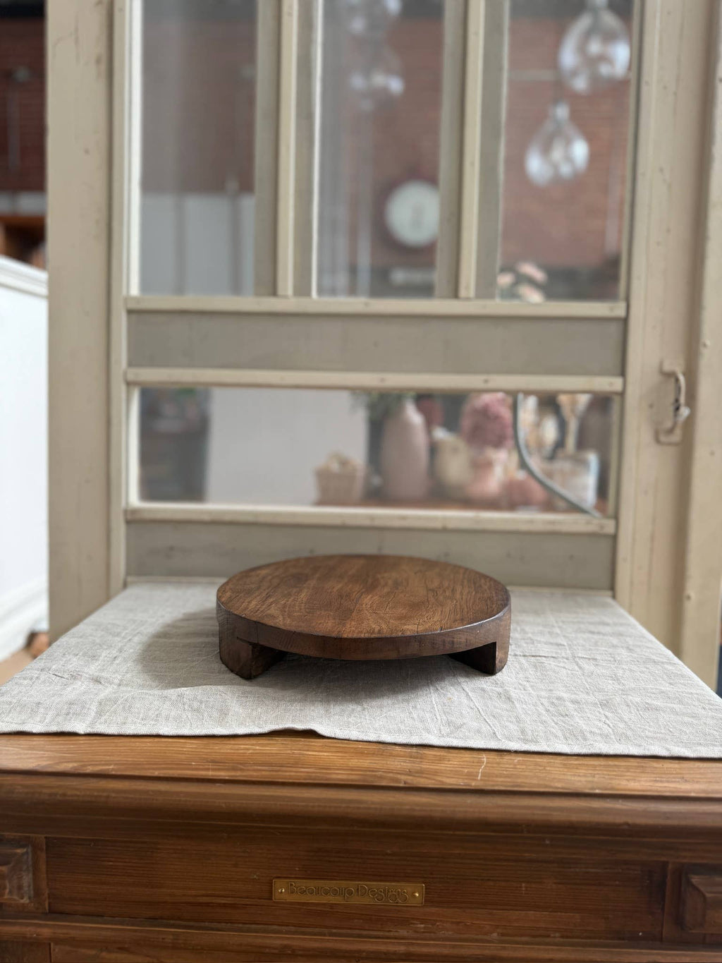 Found Wood Pedestal Lg