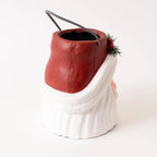 Jolly Santa Paper Mâché Storage Container