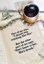 Being Friends With You Tea Towel