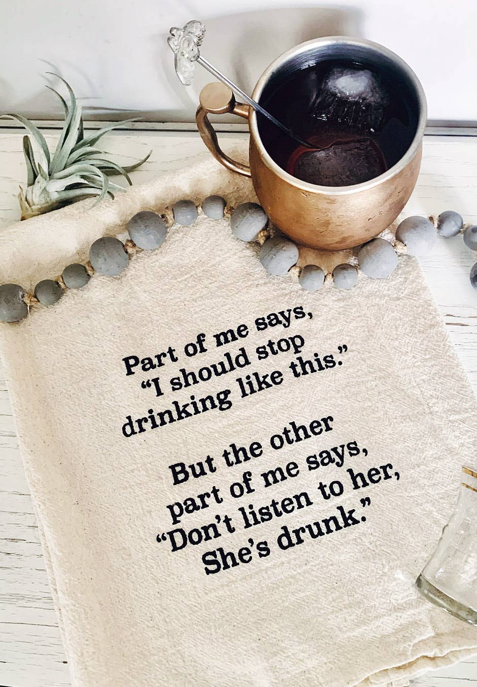 Being Friends With You Tea Towel