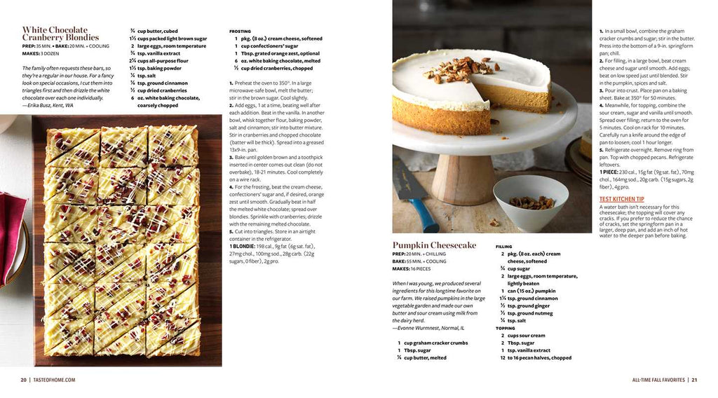 Taste of Home Fall Baking