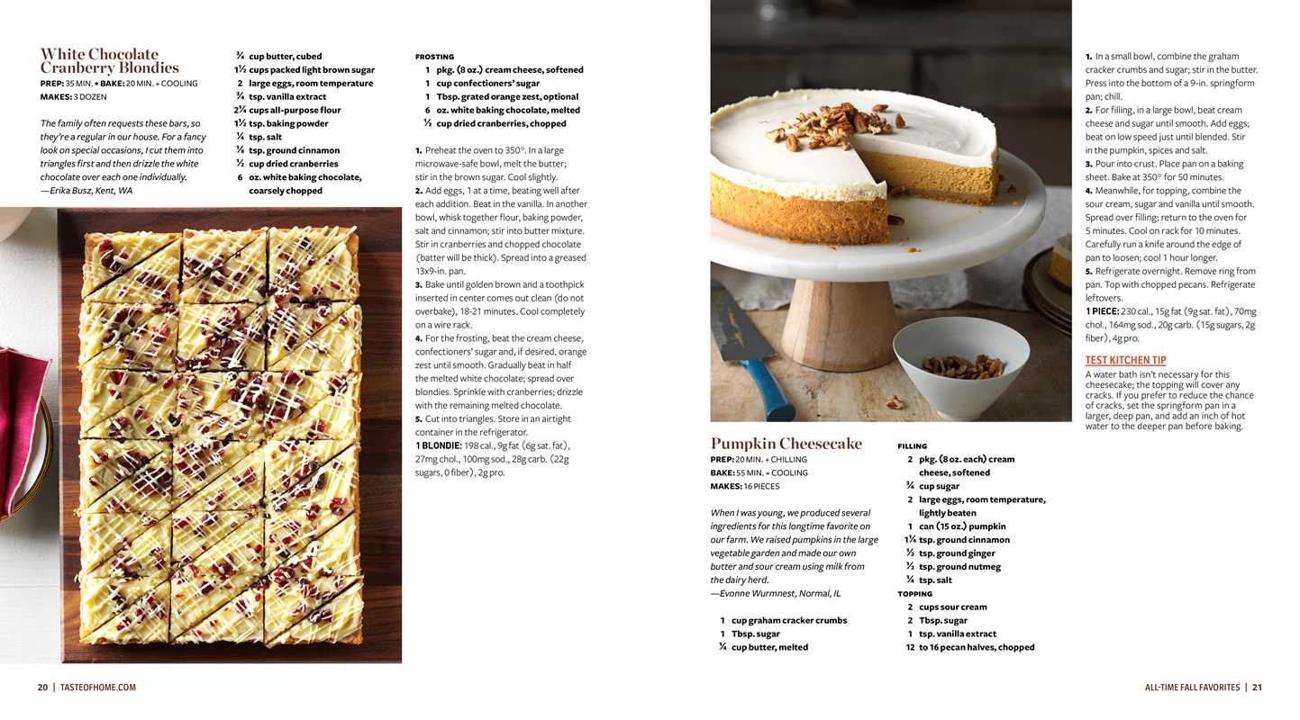 Taste of Home Fall Baking