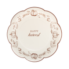 Happy Harvest Line Art Paper Plates