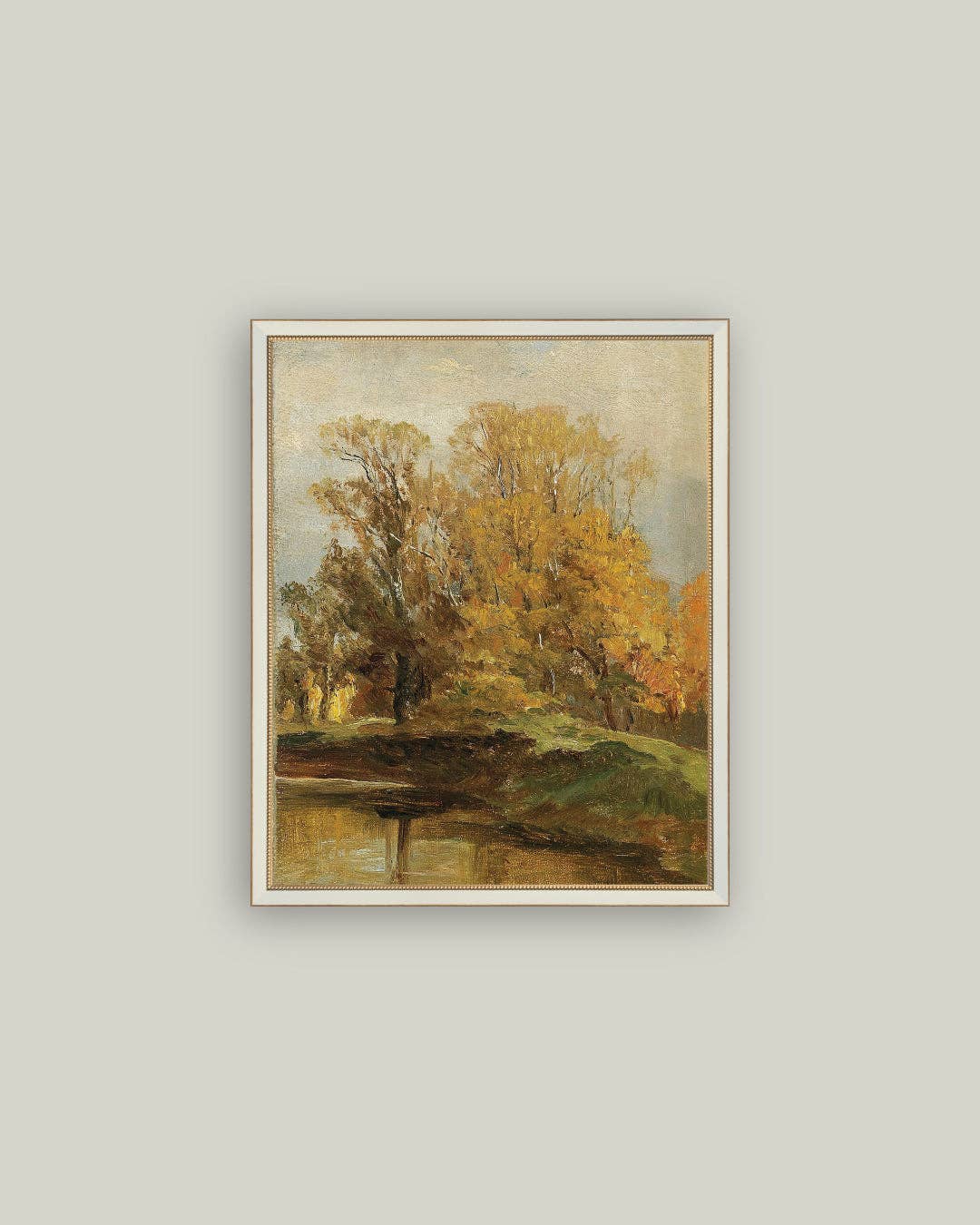 Autumn Study Framed Antique Art