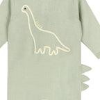 Dino Embroidered Baby Knit Jumpsuit