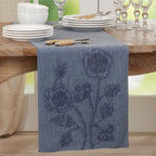 Stone Washed Floral Runner