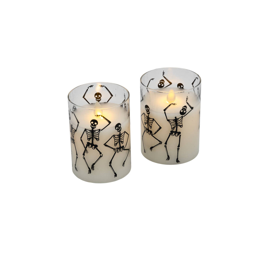 LED Glass Graveyard Dance Candle