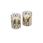 LED Glass Graveyard Dance Candle