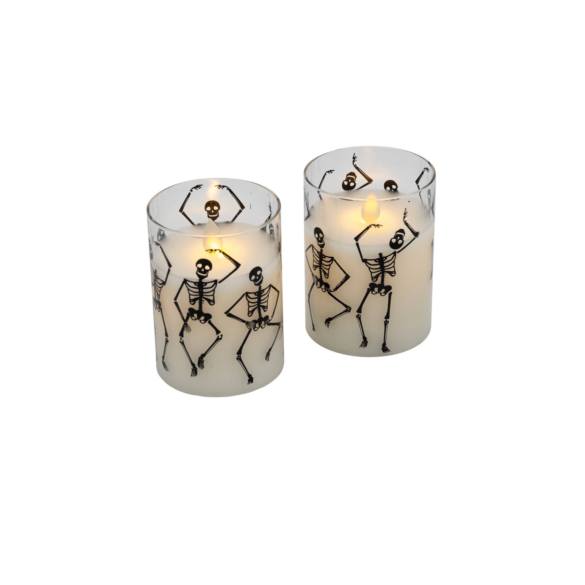 LED Glass Graveyard Dance Candle