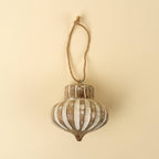 Wooden Spindle Holiday Orn
