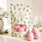 Mini Bath Bombs Gift Bag Cranberry Fizz