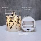 LED Glass Graveyard Dance Candle