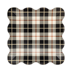 Black Fall Plaid 10" Plate