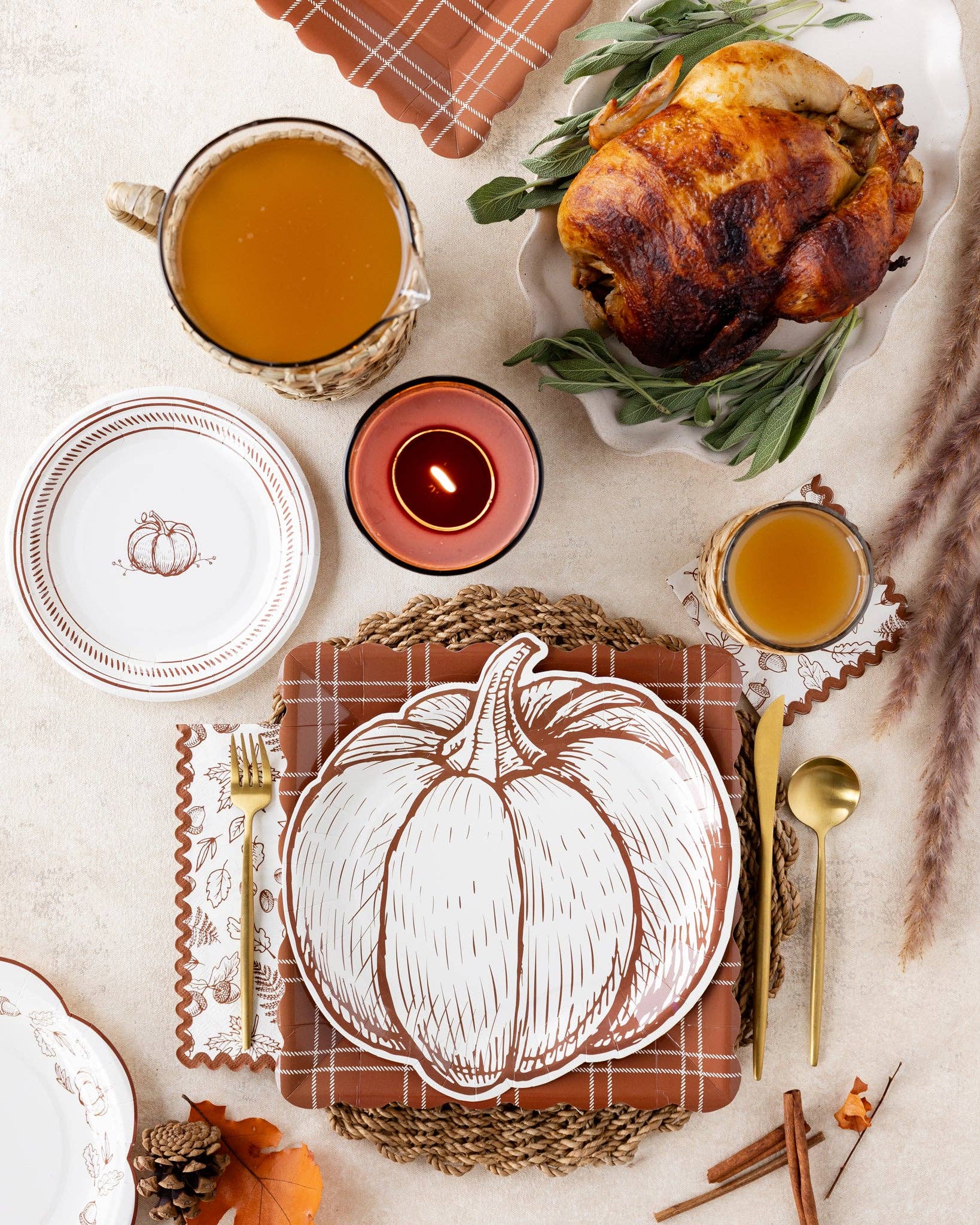 GTH1339 - Fall Foliage Dinner Paper Napkins