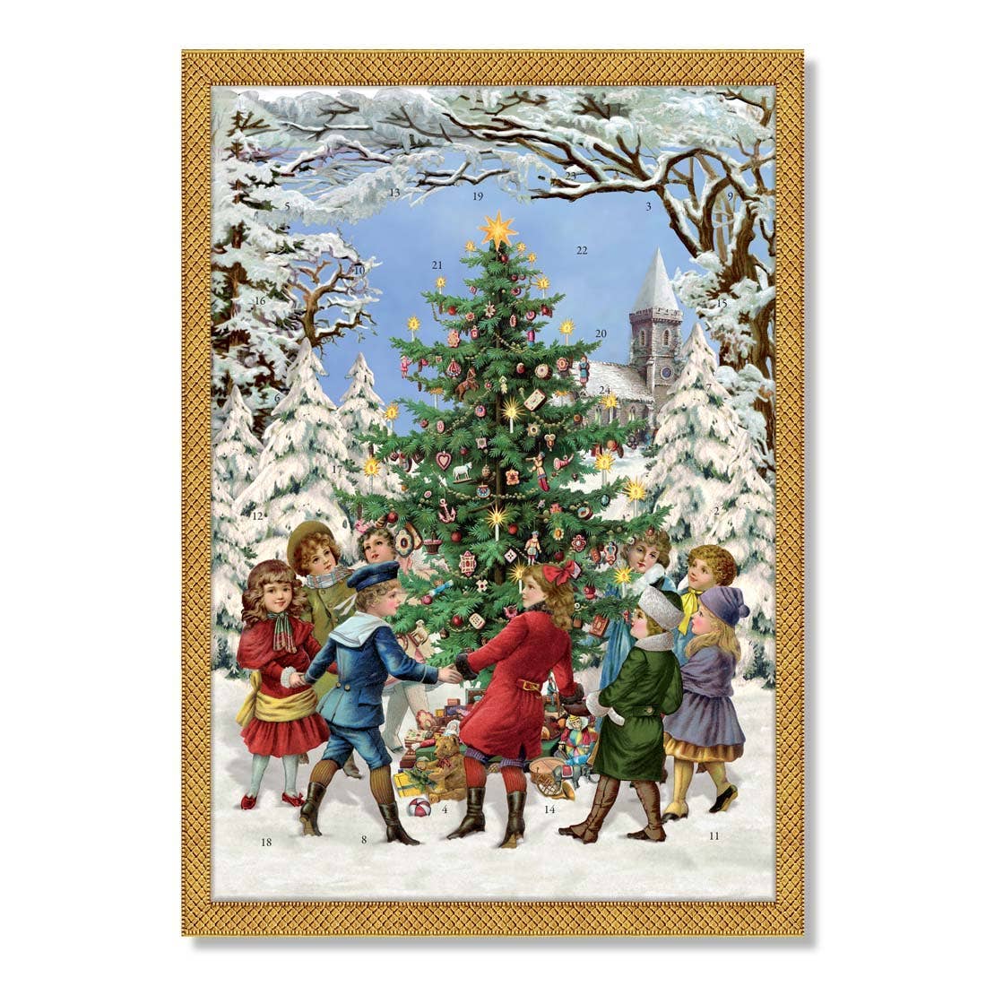Dancing Round The Tree Traditional Christmas Advent Calendar