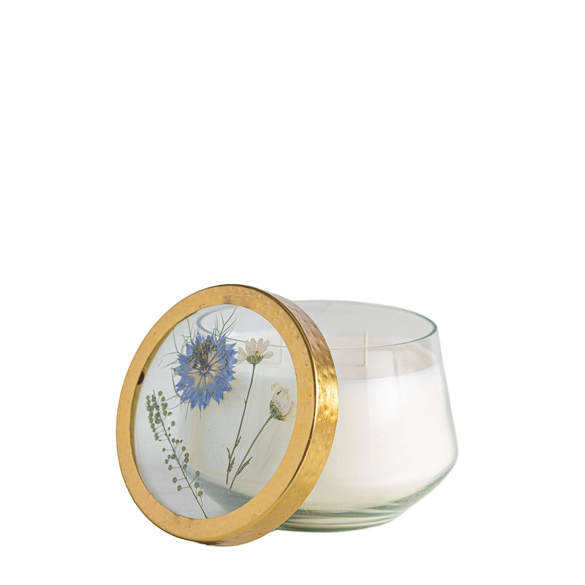 Signature Pressed Floral Candle - Sea Salt Mist