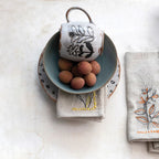 Debossed Floral Stoneware Mug - Assorted Styles