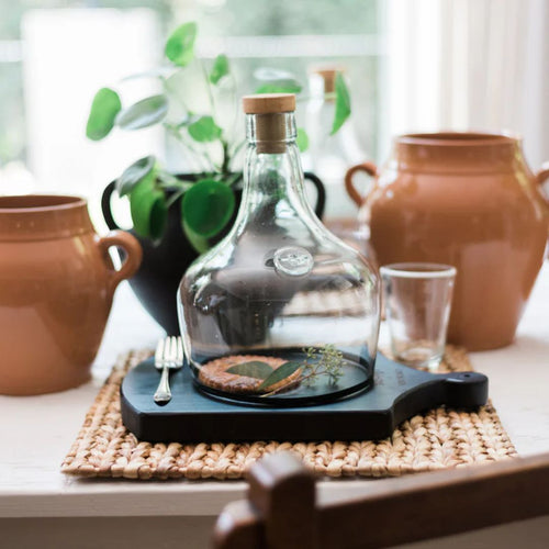 Demijohn Recycled Glass Cloche - Small