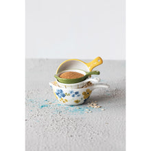 Hand Painted Stoneware Measuring Cups