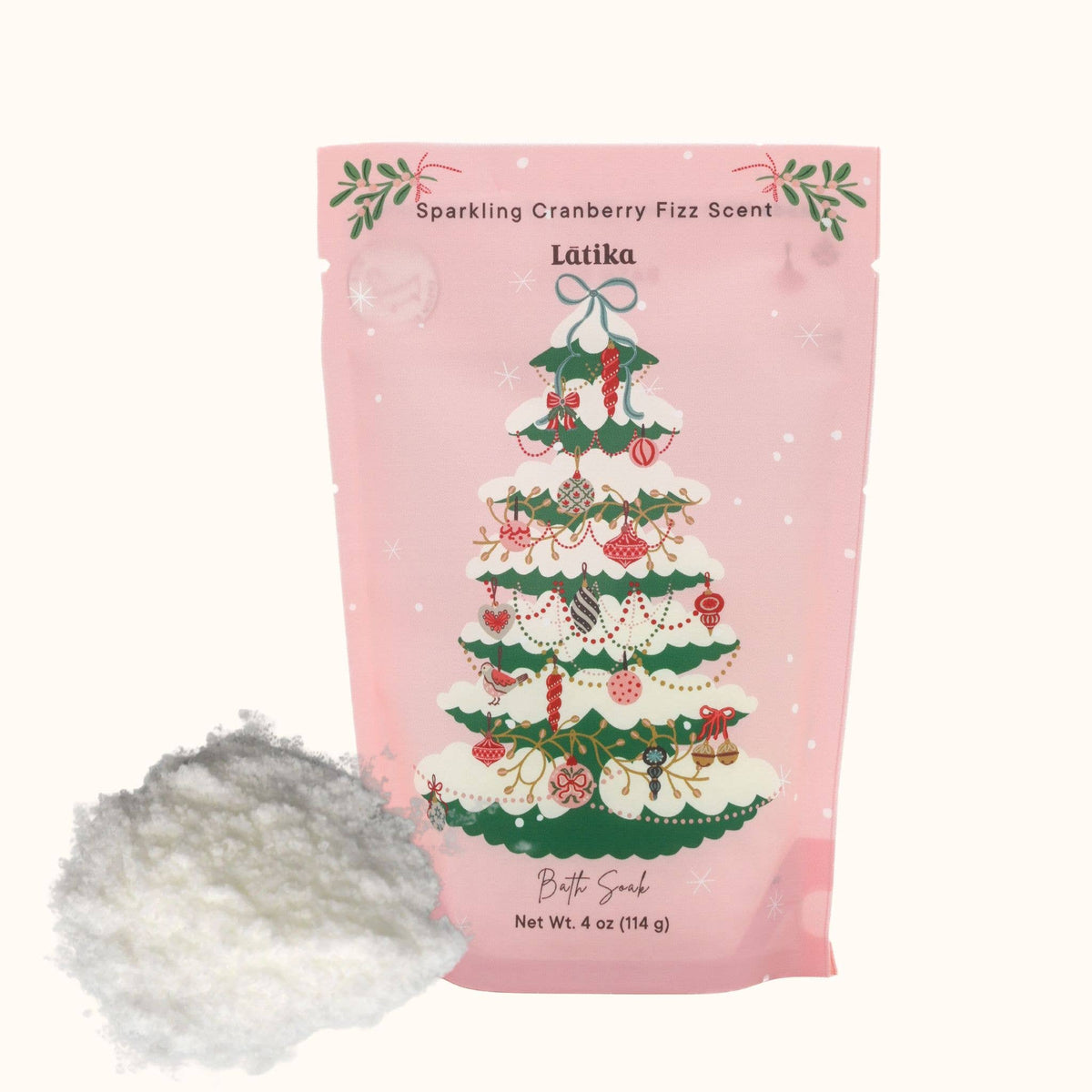 Pink Tree Christmas Bath Salt