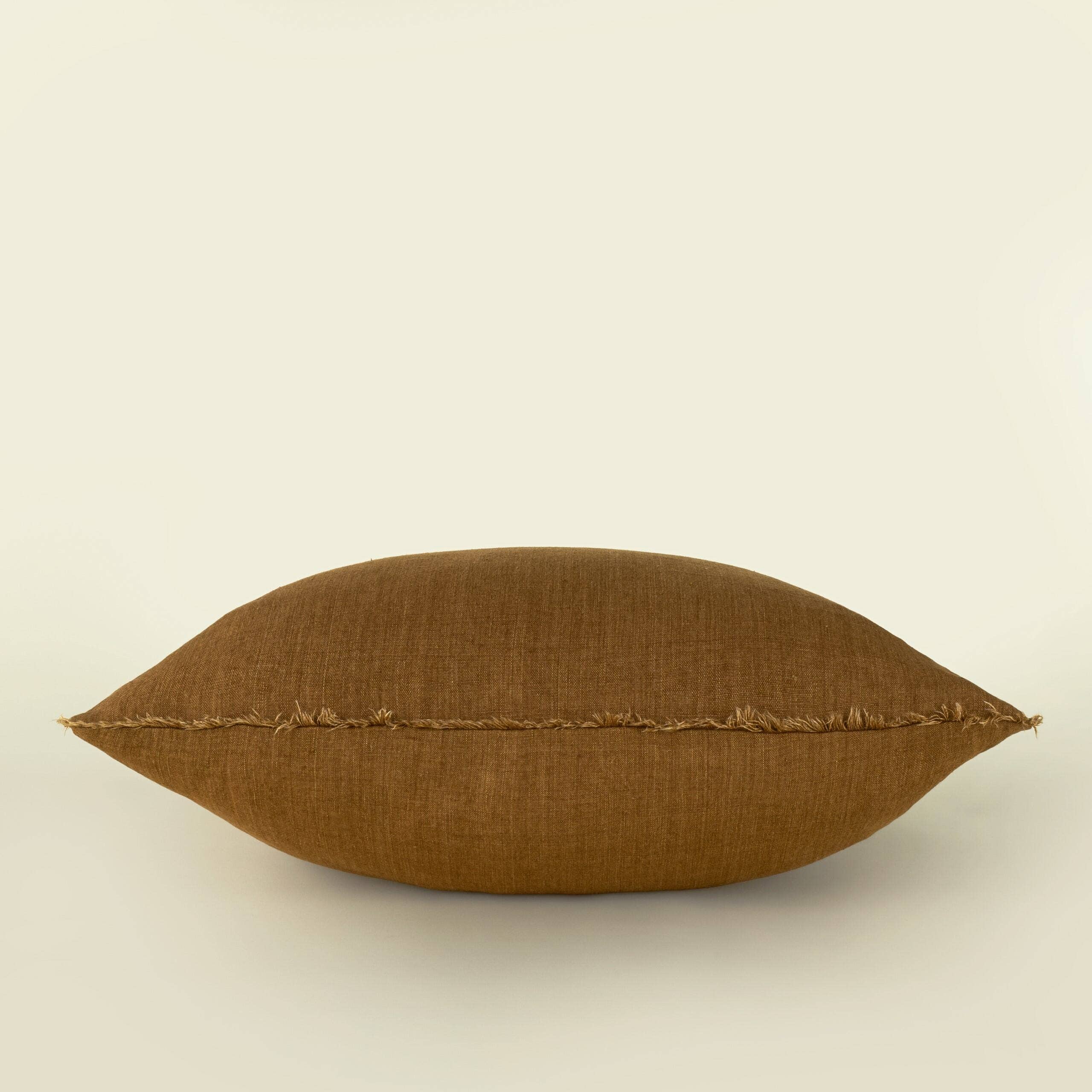 24x24 Lina Linen Pillow Gold