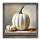 White pumpkin still life