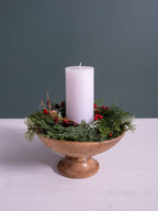 Classic Wood Pedestal Bowl